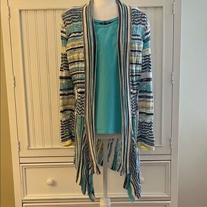 NIC+ZOE Vibrant Striped Cardigan